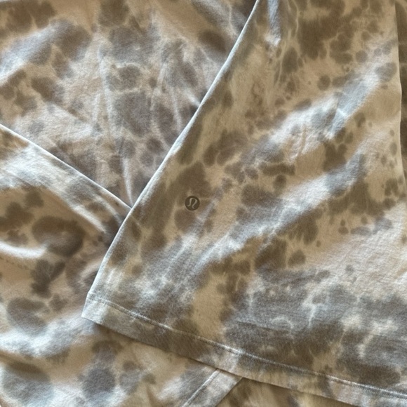 Lululemon Athletica All Yours Tee Dress Sz 8 Gray Tie Dye  Casual Athleisure - Picture 6 of 8